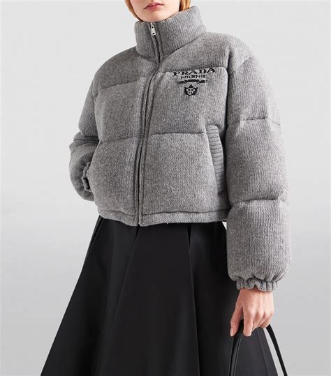 prada grey puffer